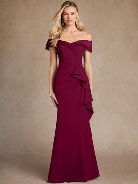 Burgundy Evening Gown